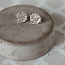 Morocco's treasure - tiny silver stud earrings - MOROCCO collection - designer jewelry