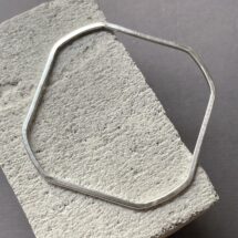 Soft square - minimal silver bracelet - designer jewelry, MADE TO ORDER