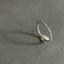 Stacking rings: Lines - thin silver ring with angular surface - designer jewelry - MADE TO ORDER - stacking rings