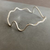 Waves - minimal silver bracelet - designer jewelry, MADE TO ORDER