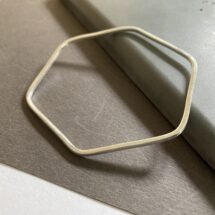 Hexagon - minimal silver bracelet - designer jewelry, MADE TO ORDER