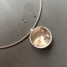 Butterfly Planet - silver necklace with pearls and butterflies, modern silver jewelry, MADE TO ORDER