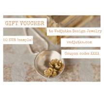 GIFT VOUCHER – personalized voucher redeemable for silver and gold jewelry